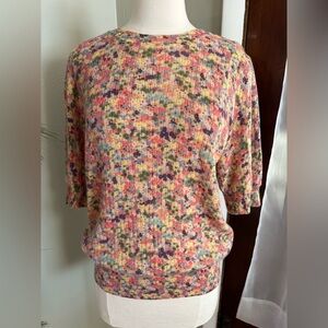 Scotch & Soda Amsterdam floral wool blend sweater size XL NWOT Anthropologie